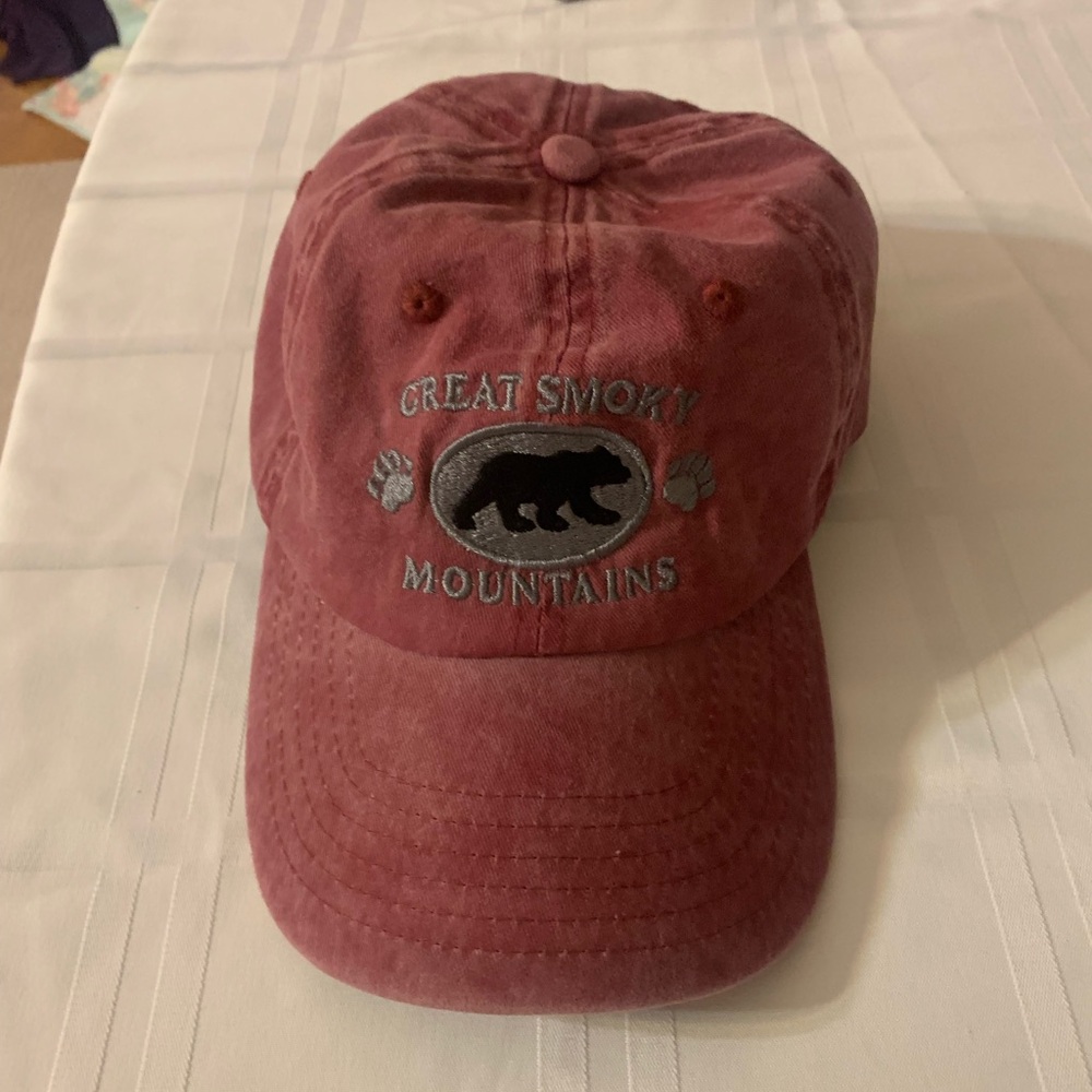 Luxe apparel 100% cotton, Great Smokey Mountain cap, slide closure in back